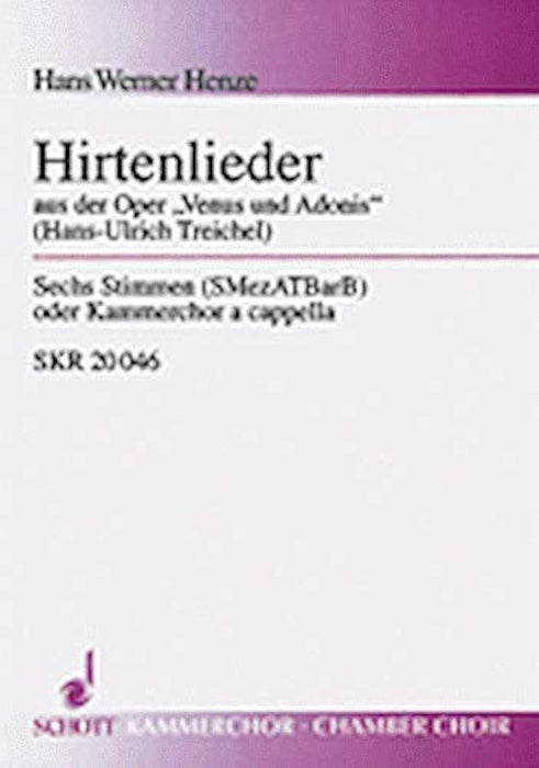 Henze Hirtenlieder for 6 Voices - Sheet Music Score