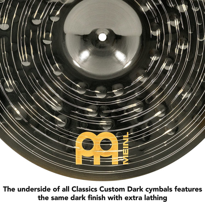 Meinl 18" China Cymbal - Classics Custom Dark - Made in Germany, 2-YEAR WARRANTY (CC18DACH)