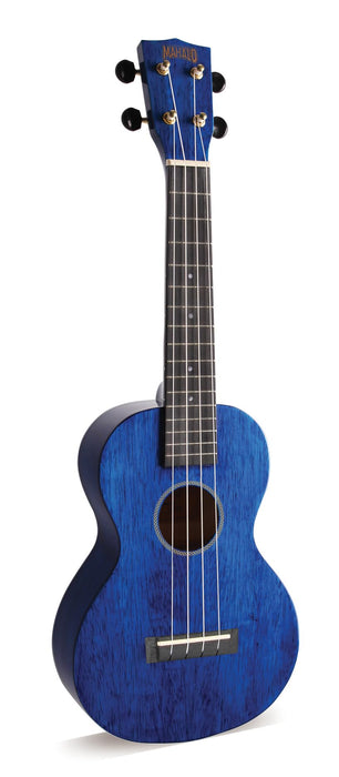 Mahalo MH2-TBU Hano Series Concert Ukulele, Transparent Blue