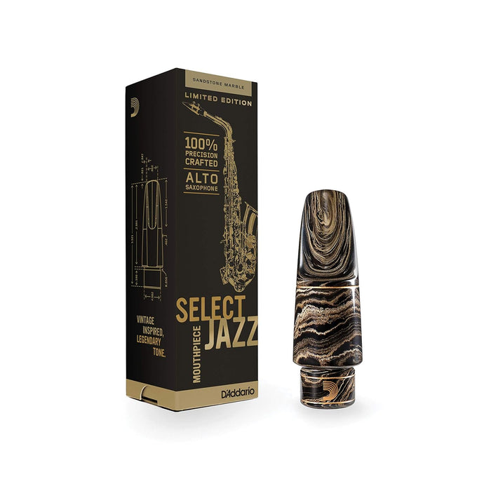 D'Addario Select Jazz Alto Saxophone Mouthpiece D7M Sandstone Marble