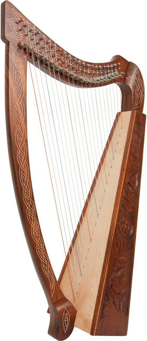 Roosebeck Celtic Heather Harp, 22-String - Walnut Wood