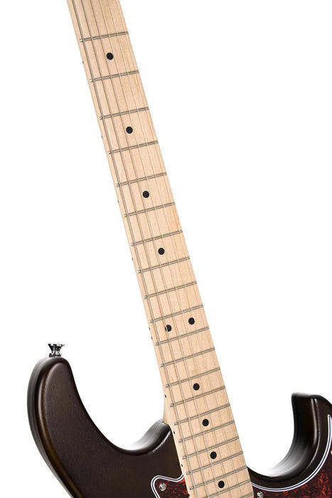 Cort G100 HH G Series Double Cutaway Electric Guitar, Open Pore Walnut