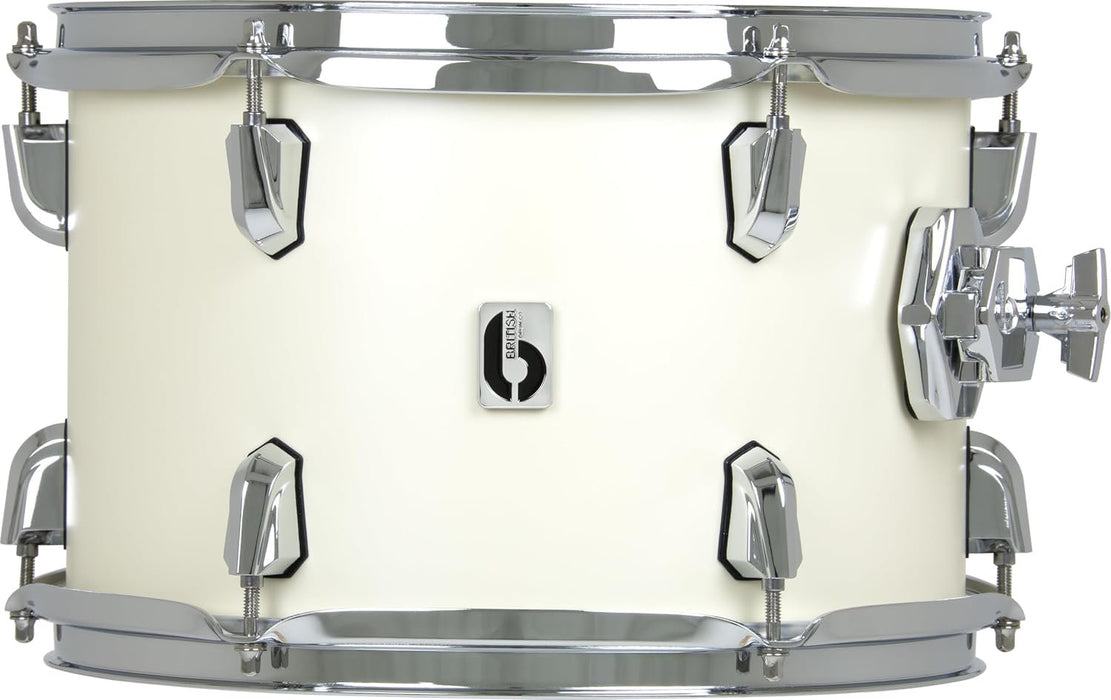 British Drum Co. ENG-10-7-RT-SEW Enigma 10x7 Rack Tom Satin OE White