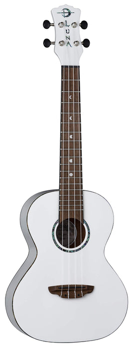 Luna Guitars Hau Snow White 4-String Tenor Ukulele with Gigbag (UKEHAUT)