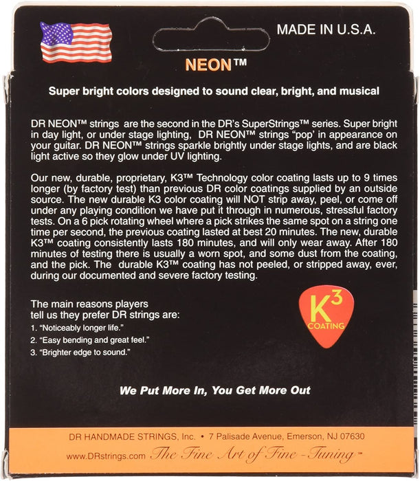 DR Strings HI-DEF NEON Electric Guitar Strings (NOE-11)