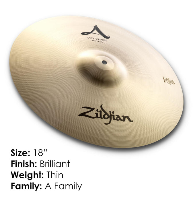 Avedis Zildjian Company A Series Fast Crash Cymbal - 18 Inches