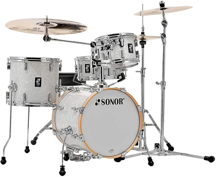 Sonor AQ2 Safari 4-Piece Shell Pack with Snare - White Marine Pearl