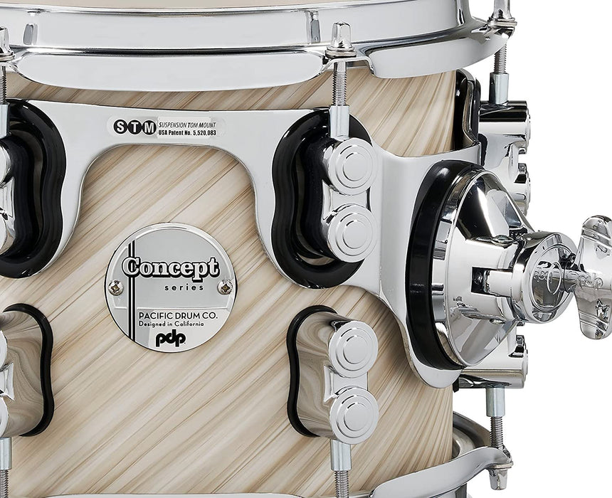 Pacific Drums & Percussion Drum Set PDP Concept Maple 7-Piece, Twisted Ivory Shell Pack (PDCM2217TI)