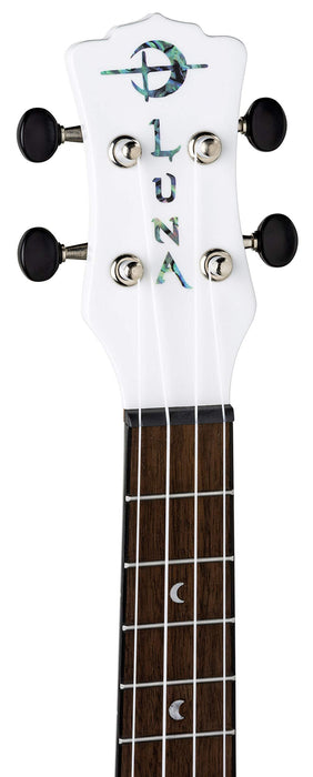 Luna Guitars Hau Snow White 4-String Tenor Ukulele with Gigbag (UKEHAUT)