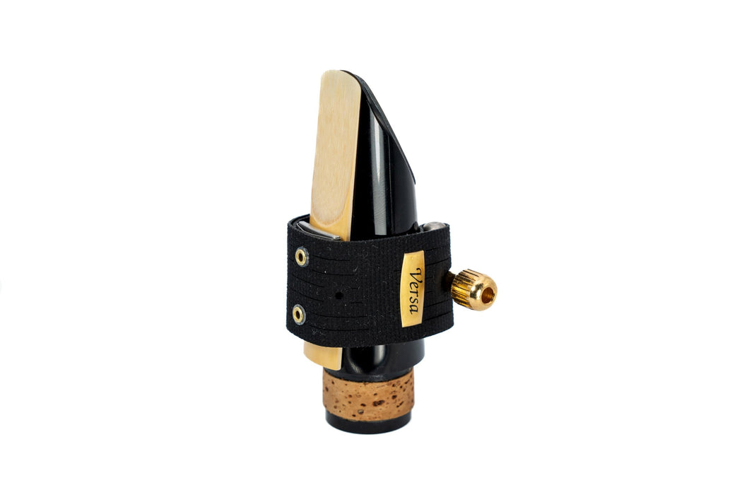 Rovner Ligature & Plastic Cap for Bb Clarinet - Versa Ligature for Hard Rubber Mouthpiece (V-1R)
