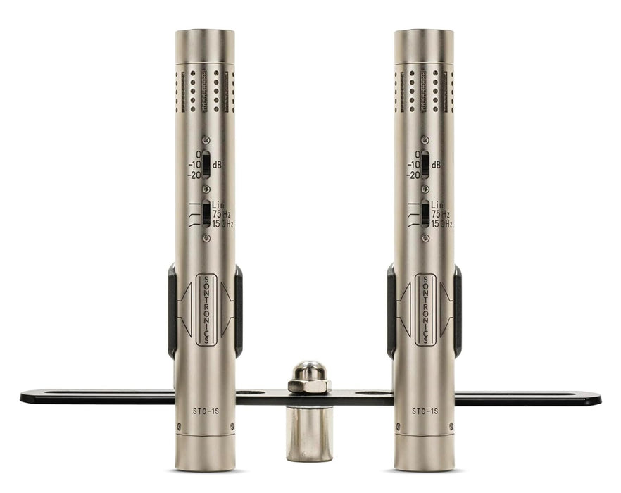 Sontronics STC-1S Pencil Condenser Microphone Pair - Silver - Lifetime Microphone Warranty