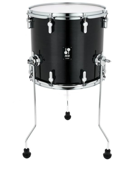 Sonor Maple 14"x13" Floor Tom, Transparent Stain Black (AQ2-1413-FT-TSB)