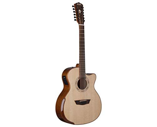 Washburn Comfort Deluxe Series 12 String Acoustic-Electric Guitar, Natural (WCG15SCE12-O-U)