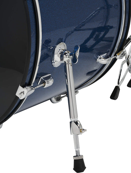 PDP By DW Center Stage Complete Drumkit, 5 Drum Set, Royal Blue Sparkle, 7x10, 8x12, 12x14 Floor, 14x20 Kick, 5x14 Snare (PDCE2015KTRB)