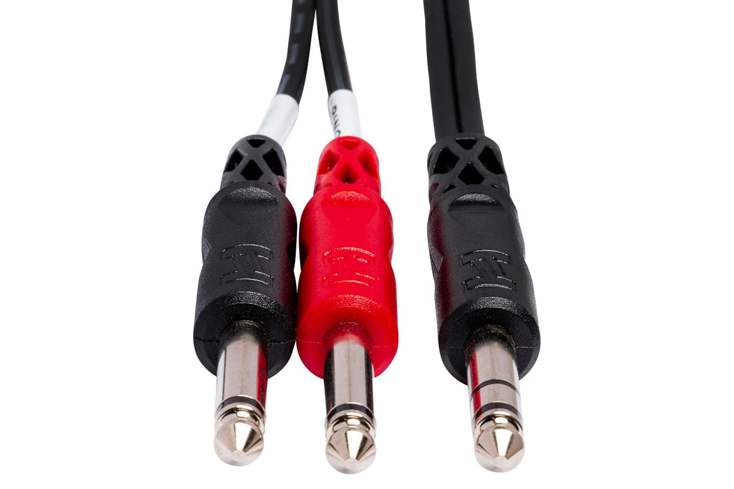 Hosa STP-201 Insert Cable, 1/4 Inch TRS to Dual 1/4" TS, 3.3 Feet
