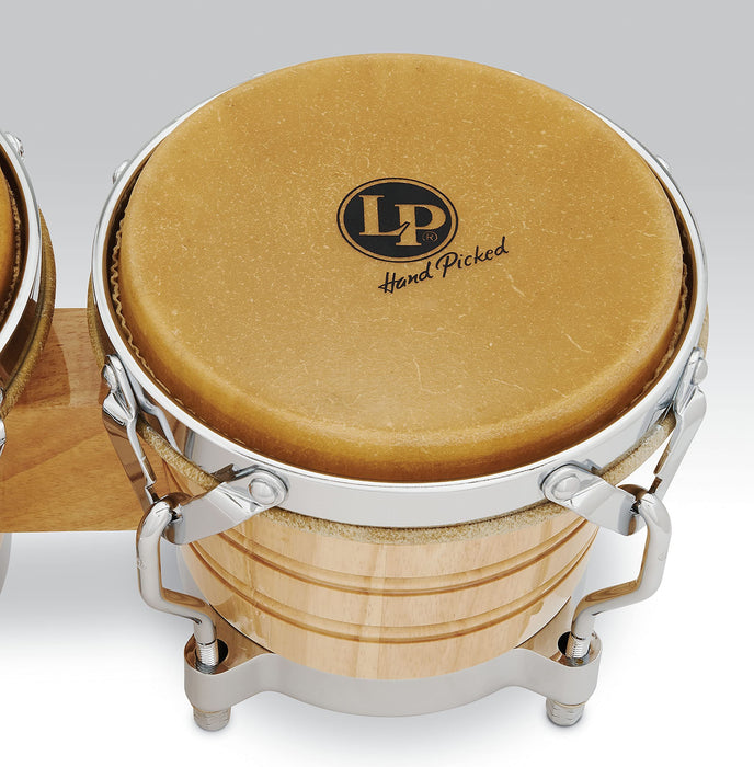 Latin Percussion LP201A-2 Bongo Drum Natural / Chrome