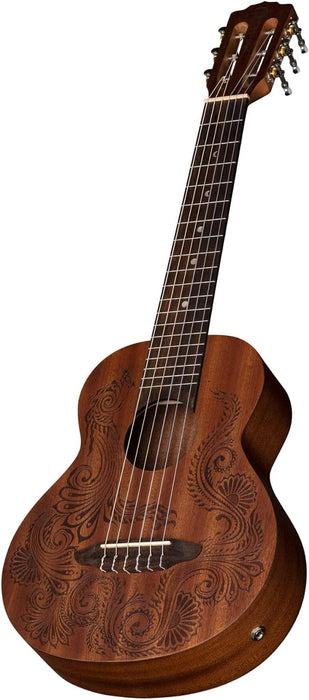 Luna Henna Dragon Mahogany Acoustic-electric Guitarlele - Open Pore