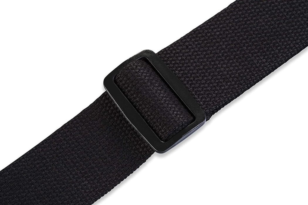 Levy's Leathers Signature Series Cotton XL Guitar Strap - Black (MSSC8-XL-BLK)