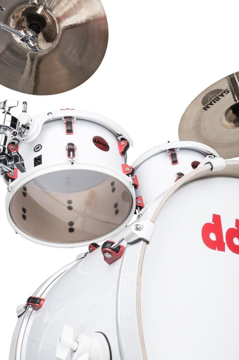 ddrum HYBRID 6 WHT Shell Pack Kit With Triggers, White Wrap Finish