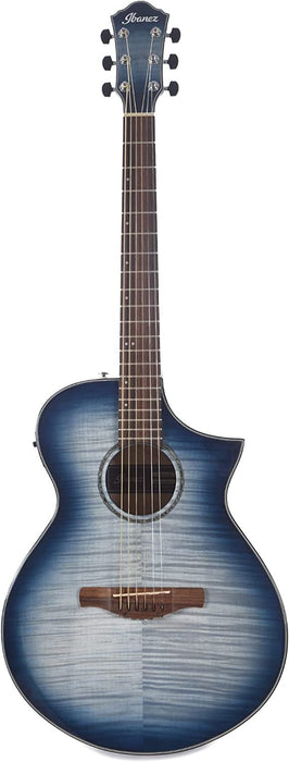 Ibanez AEWC400 AEWC Acoustic Guitar Indigo Blue Burst Gloss