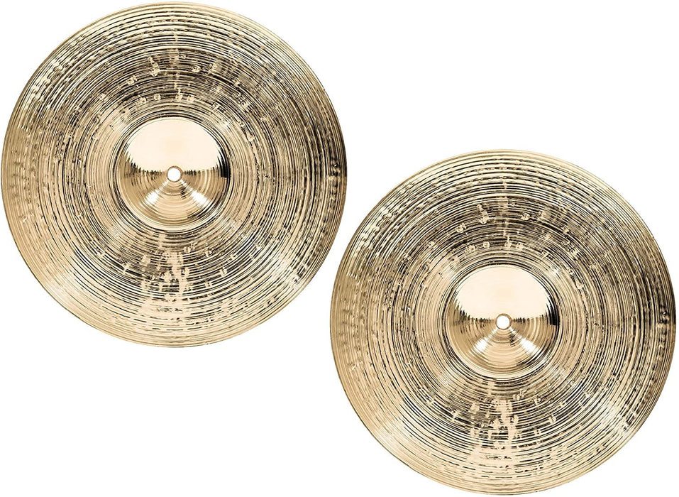 Meinl Cymbals Byzance 14" Dual Hihats, Pair — MADE IN TURKEY — Hand Hammered B20 Bronze, 2-YEAR WARRANTY, B14DUH