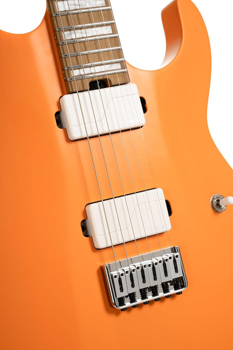 Cort KX600INOCS KX600 6-String Infinite Electric Guitar Orange Crush Satin