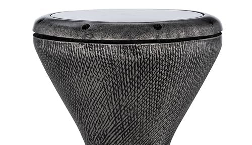 Pearl Fiberglass Doumbek - Artisan Antique Aluminum Finish*