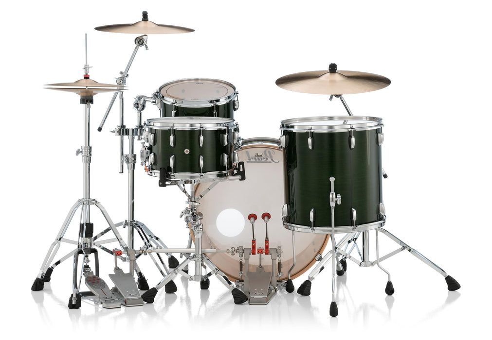 Pearl PMX Professional Series 3-Piece Drum Shell Pack 24/16/13 with Optimount - Emerald Mist