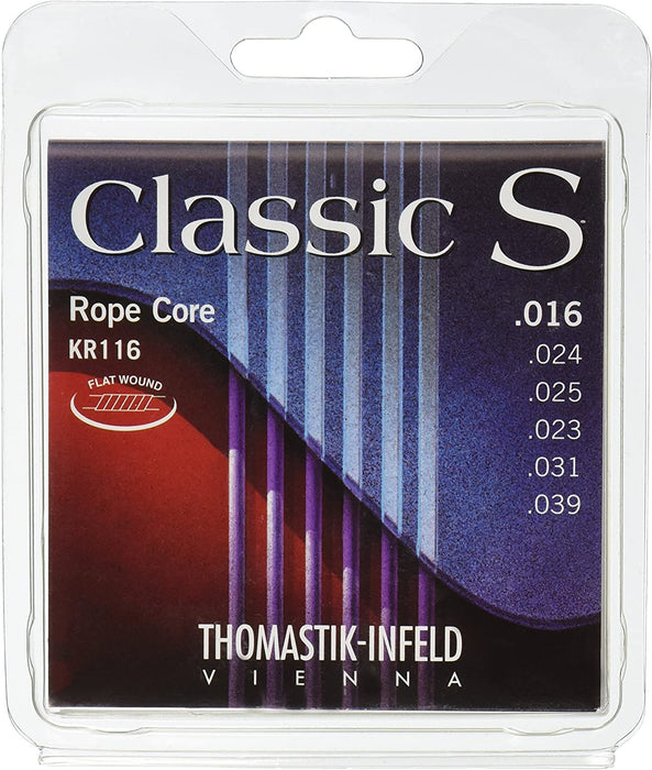 Thomastik-Infeld KR116 Classical Guitar Strings: Classic S Series Rope Core Set W/Nylon Tape Trebles E, B, G, D, A, E