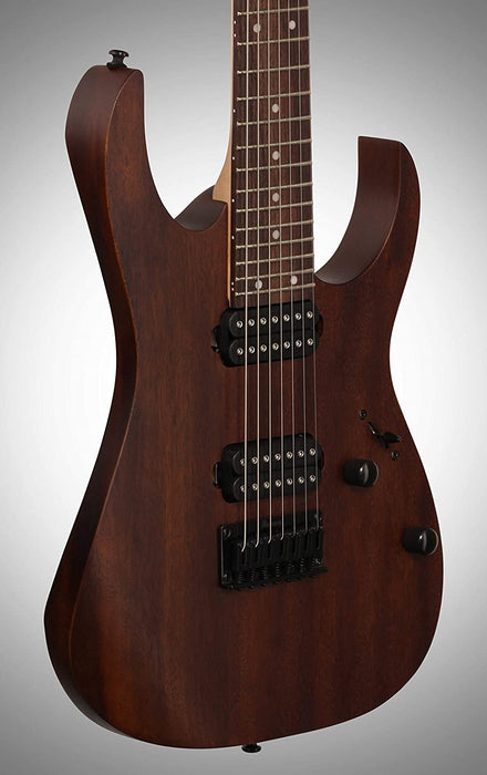 Ibanez RG Series RG7421 Fixed Bridge 7-String Electric Guitar Flat Walnut