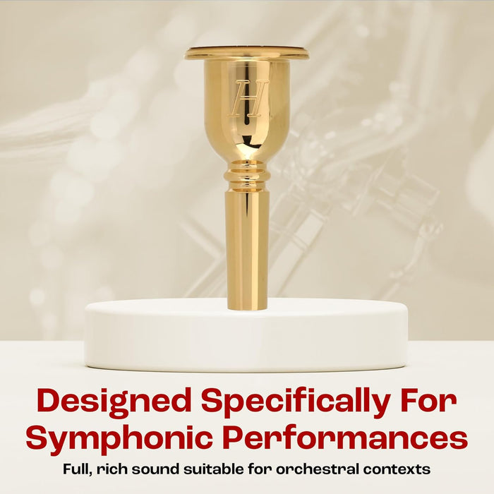 Denis Wick Heritage Trombone Mouthpiece Gold-Plated 3180G-5BS Small Shank
