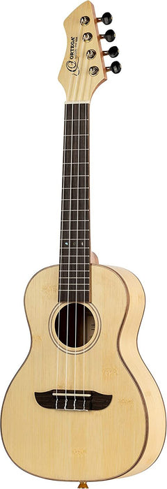 Ortega Guitars, 4-String Horizon Series Revese Headstock Concert Ukulele w/Bag, Right, Natural (RUBO)