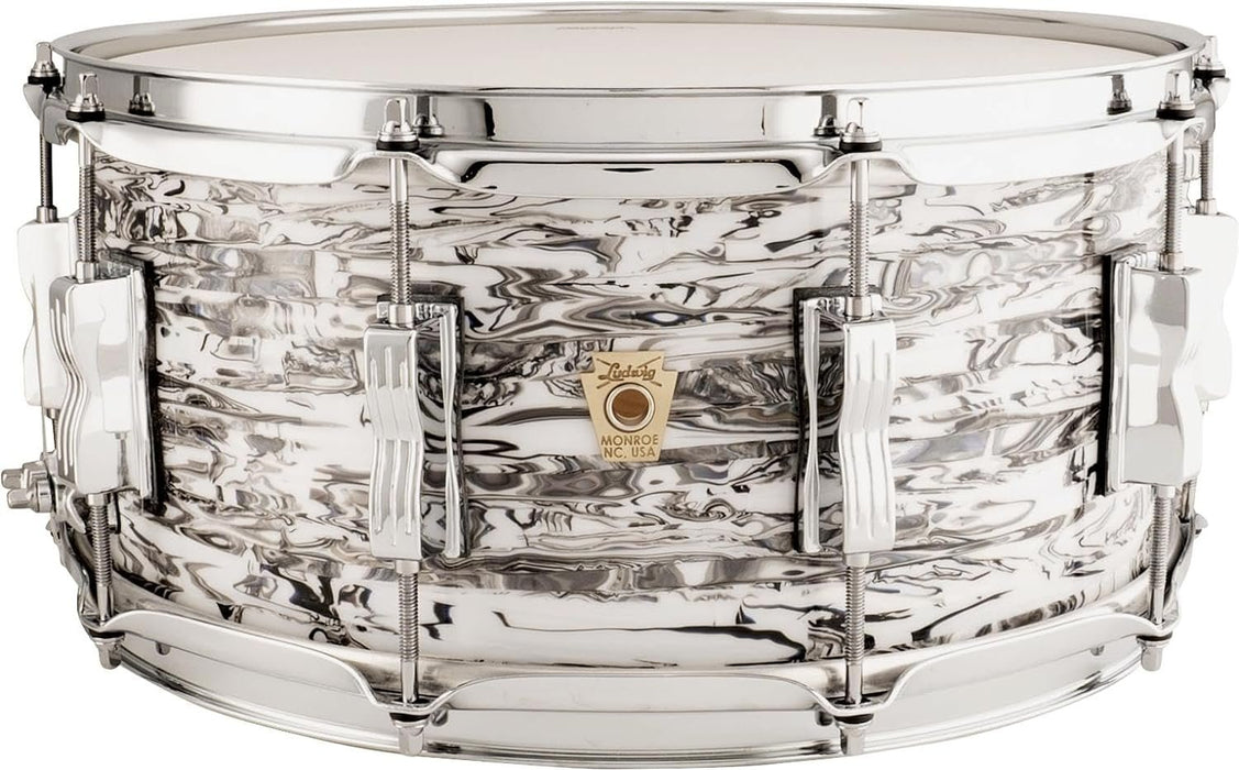 Ludwig Classic Maple Snare Drum - 6.5-inch x 14-inch, White Abalone