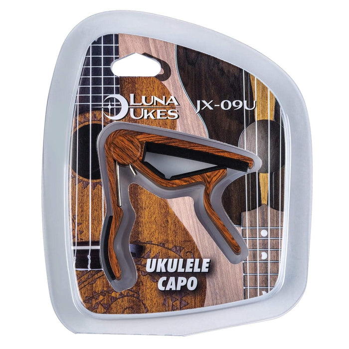 Luna Ukulele Capo Wood Finish (LUNA UKE CAPO)