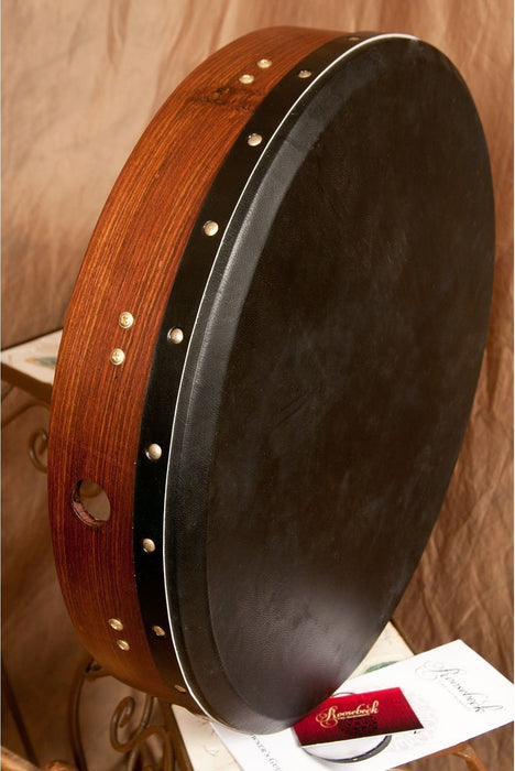 Roosebeck Tunable Sheesham Bodhrán Cross-Bar 18"x3.5" - Black Goat Skin (BTN8RB)