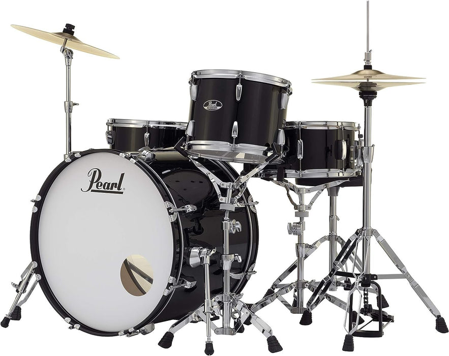 Pearl Roadshow 5-Piece Complete Drum Set with Cymbals and Stands - Aqua Blue Glitter (RS505C/C703)