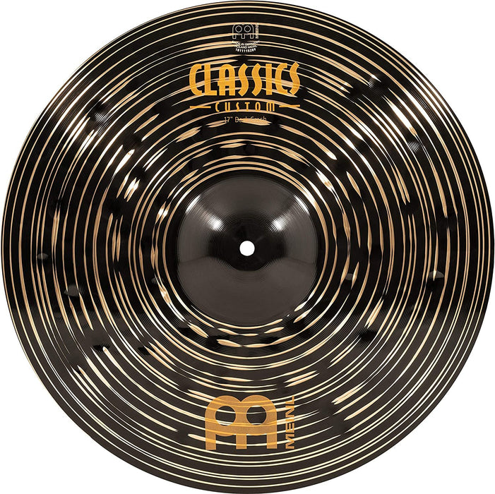 Meinl Cymbals Classics Custom Dark 17" Crash Cymbal — Made in Germany — for Rock, Metal and Fusion, 2-Year Warranty (CC17DAC)