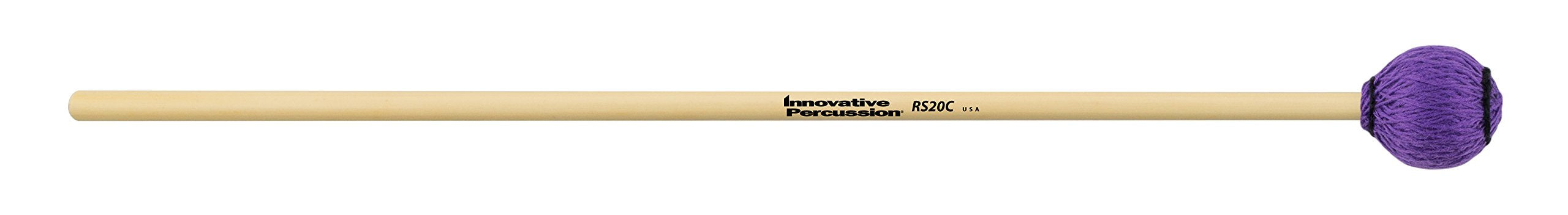 Innovative Percussion RS20C Purple Medium Marimba/Vibraphone Mallets W/Rattan Handles