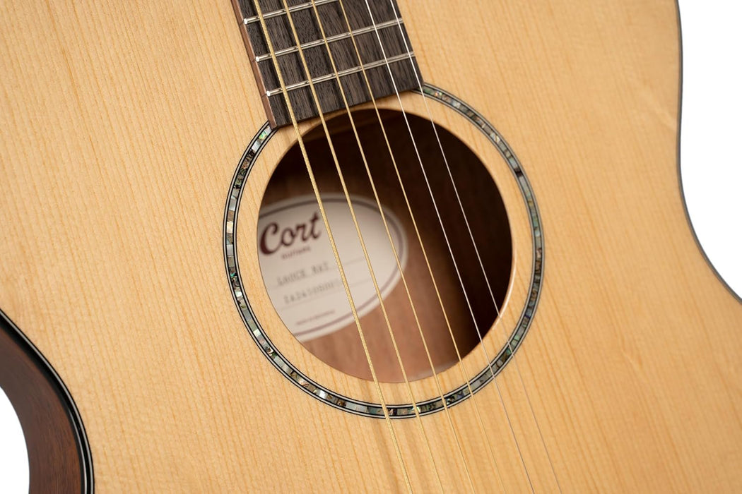Cort L60CENAT Luce 60 OM Acoustic-Electric Guitar Natural Gloss