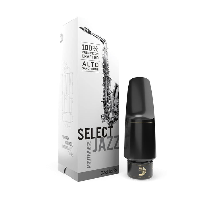 D'Addario Select Jazz Alto Saxophone Mouthpiece D8M - Medium Chamber