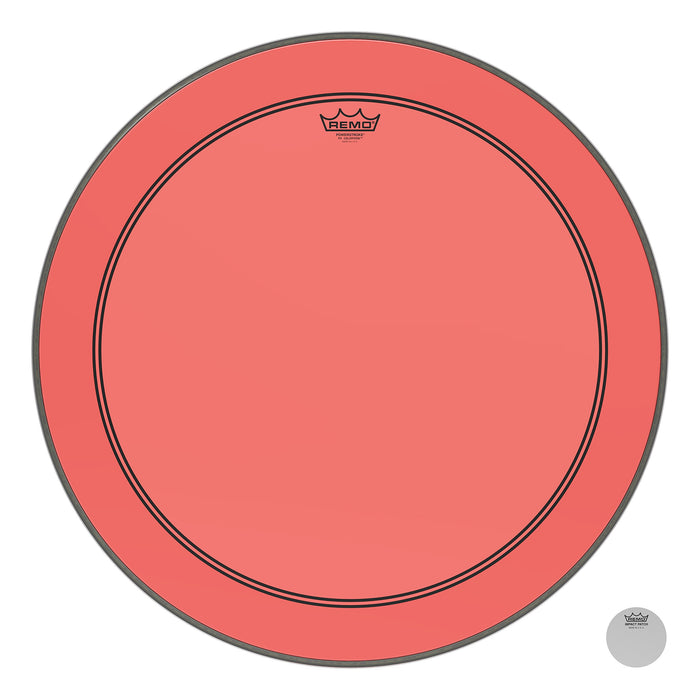 Remo Powerstroke P3 Colortone Red Bass Drumhead, 26"