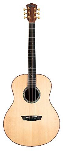 Washburn Elegante S24S Bella Tono Studio Acoustic Guitar, Gloss Natural (BTS24S-D-U)