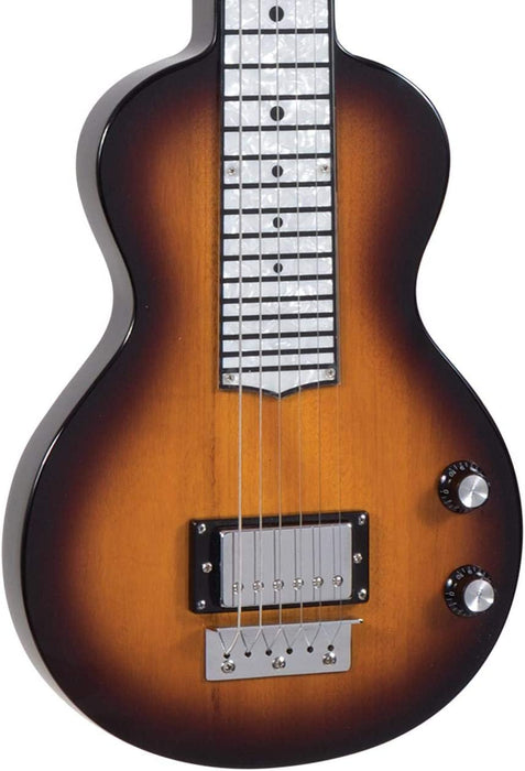 Recording King 6 String Lap Steel Guitar, Right, Sunburst (RG-35-SN)