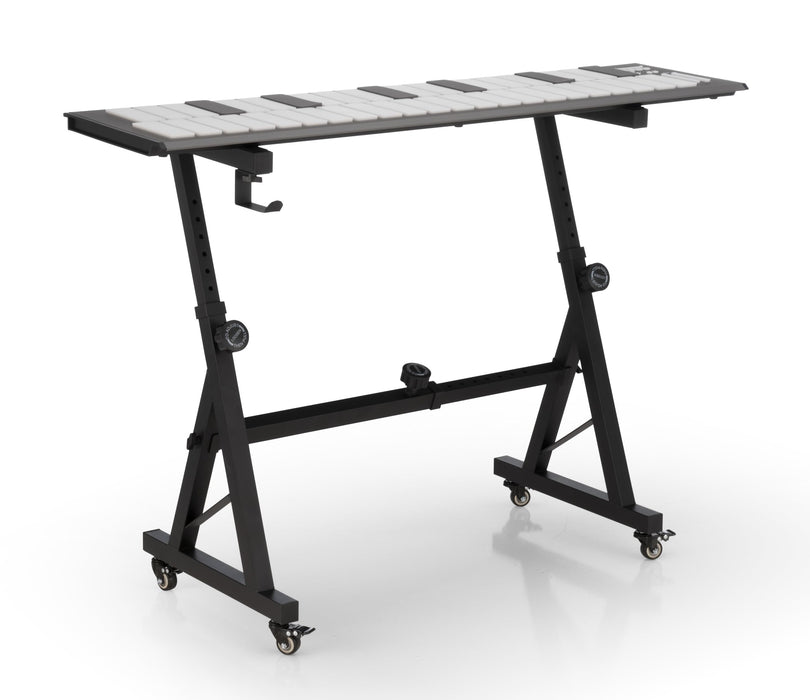Pearl Keyboard And Controller Stand W/Wheels & Headphone Hook