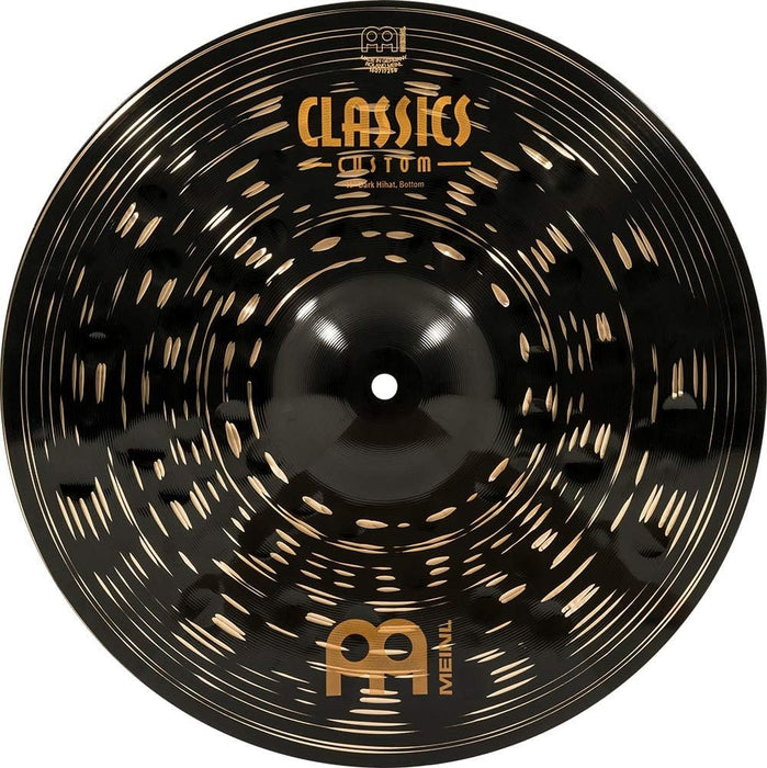 Meinl 14" Hihat (Hi Hat) Cymbal Pair - Classics Custom Dark - Made in Germany, 2-YEAR WARRANTY (CC14DAH)