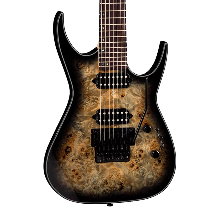 Dean Exile Select 7 Floyd Fluence - Natural Black Burst