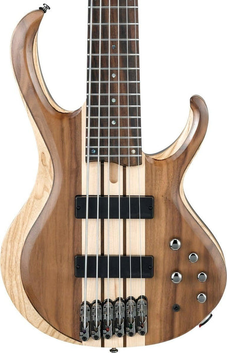 Ibanez 6-String Electric Bass Guitar - Low Gloss Natural (BTB746)