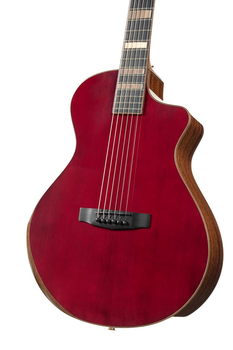 Cort MODERN Masterpiece Series Acoustic-Electric Guitar w/Case, Trans Burgundy
