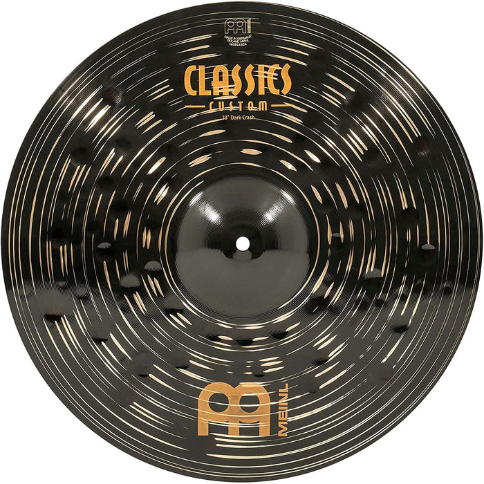 Meinl 16" Crash Cymbal - Classics Custom Dark - Made in Germany, 2-YEAR WARRANTY (CC16DAC)