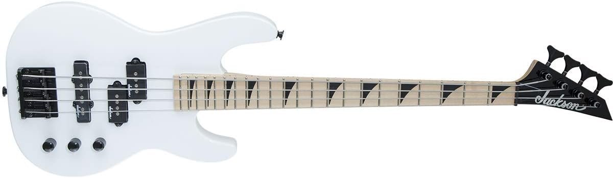 Jackson JS Series Concert Bass, Minion 4-String Maple - Snow White (JS1XM)